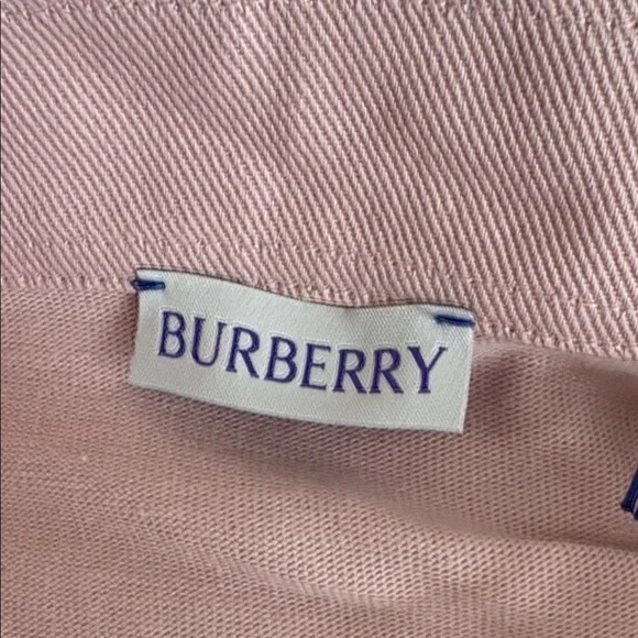 NWT Burberry Striped Pink and yellow Polo Shirt